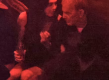 Kevin Costner Chats Up Mystery Woman at Raspoutine Night Club